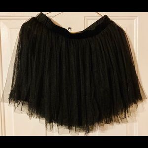 Ladies black mini skirt